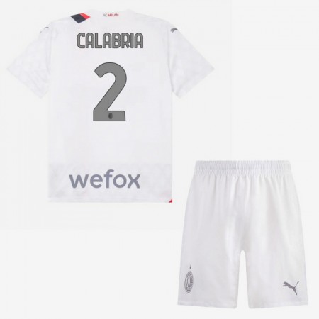 Camiseta de fútbol AC Milan Calabria 2 Niño 2ª equipación 2023-24 Camiseta de fútbol AC Milan Calabria 2 Niño 2ª equipación 2023-24